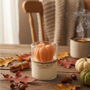 Pumpkin Shaped Candle